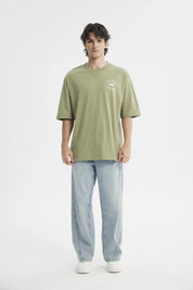 Polera Oversize Hombre Verde Claro