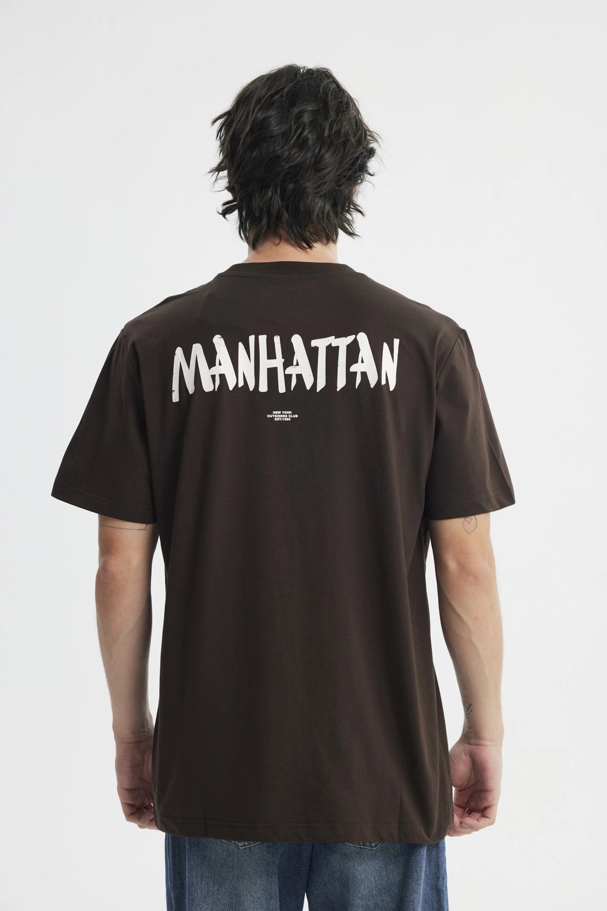 Polera Regular Hombre Chocolate