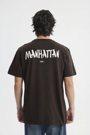 Polera Regular Hombre Chocolate