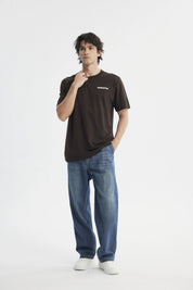 Polera Regular Hombre Chocolate