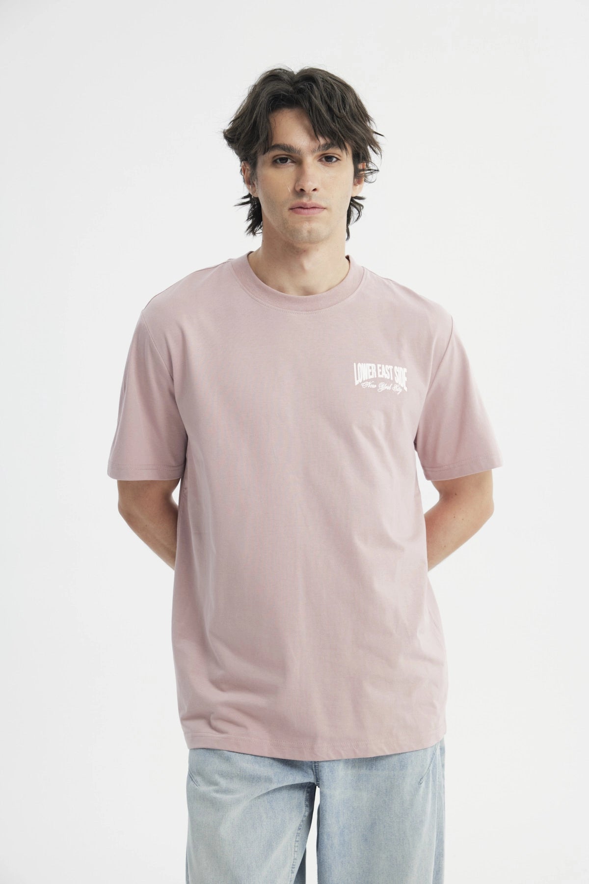 Polera Regular Hombre Rosa
