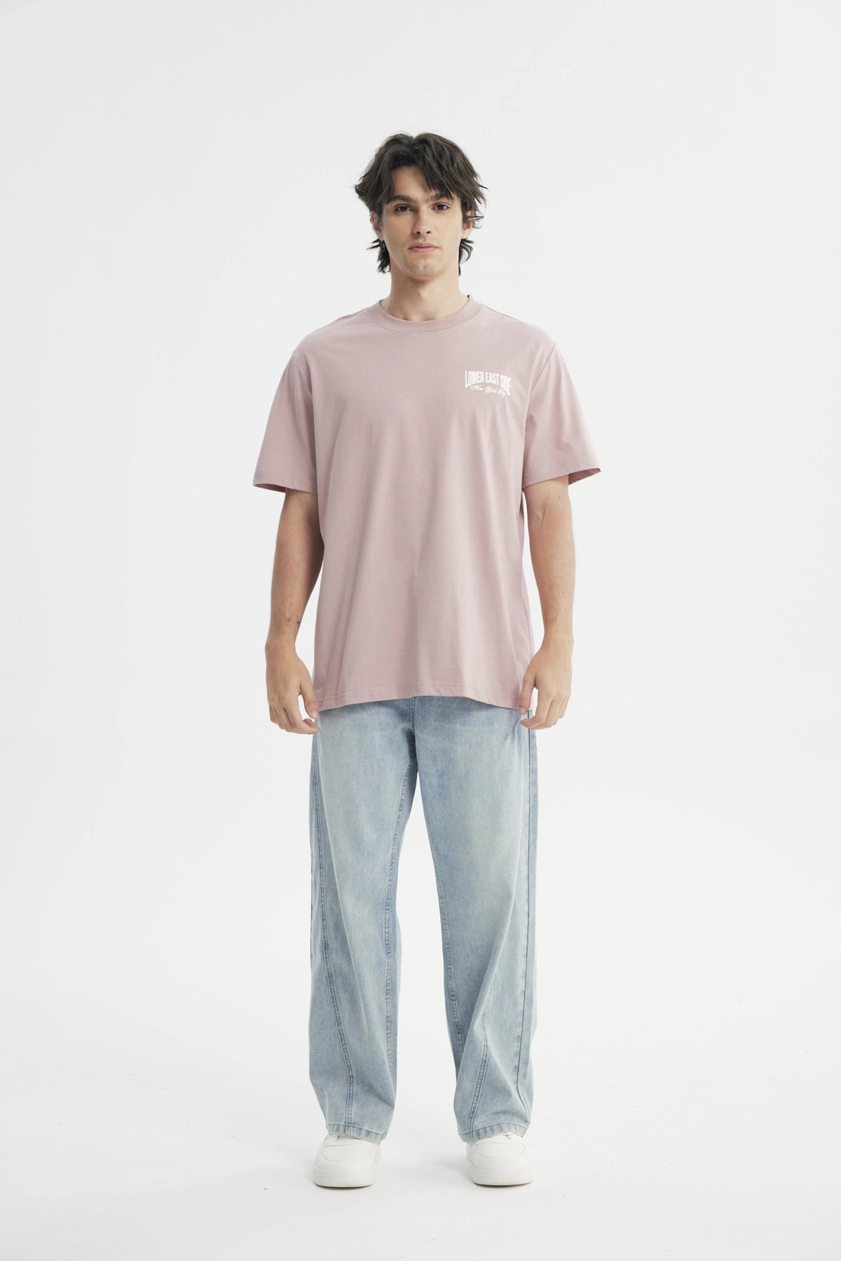 Polera Regular Hombre Rosa