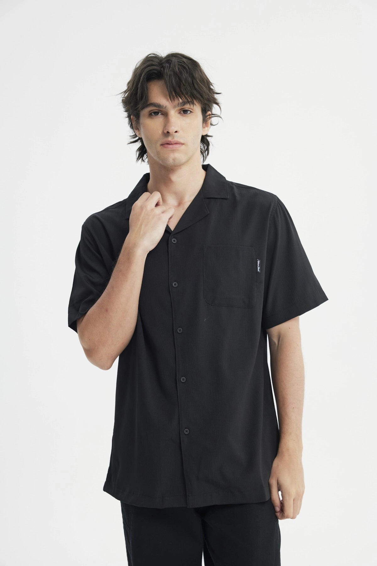Camisa Regular Hombre Negro