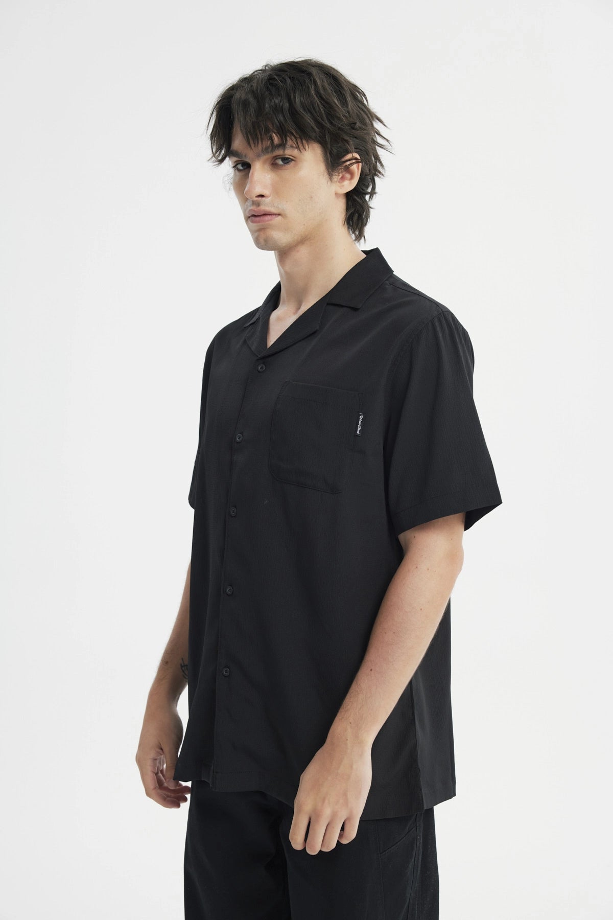 Camisa Regular Hombre Negro