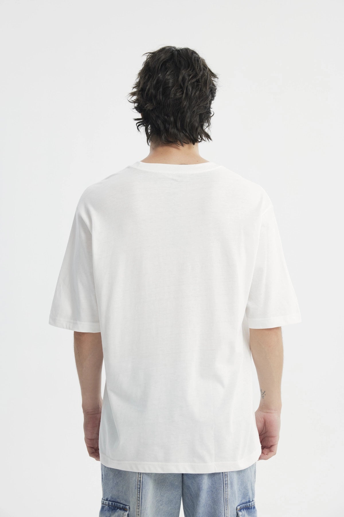 Polera Oversize Hombre Blanco