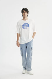 Polera Oversize Hombre Blanco