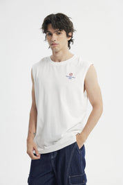 Polera Regular Sin Mangas Hombre Crudo