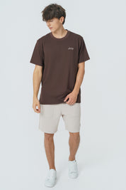 Polera Regular Hombre Café