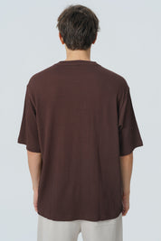 Polera Loose Hombre Café